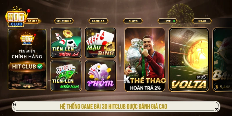 Hitclub centra - Trang Chủ Hit Club, Tải App iOS/APK Mới Nhất Hệ thống game bài 3D HITCLUB được đánh giá cao