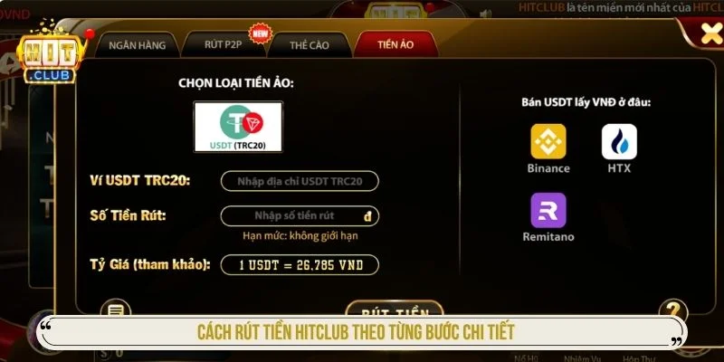 Rút Tiền HITCLUB – Quy Trình Đổi Thưởng Siêu Tốc An Toàn Hướng dẫn rút tiền Hitclub đơn giản